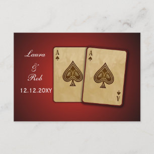 Vegas wedding rsvp standard 3.5 x 5