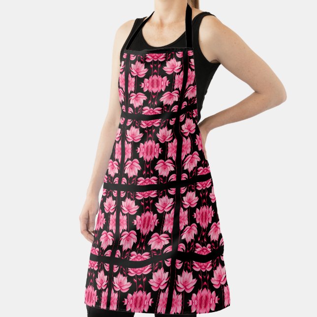 VegasRae Fuchsia Lotus Apron (Insitu)