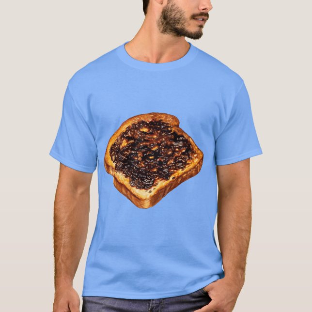 Vegemite Toast Pattern T-Shirt (Front)