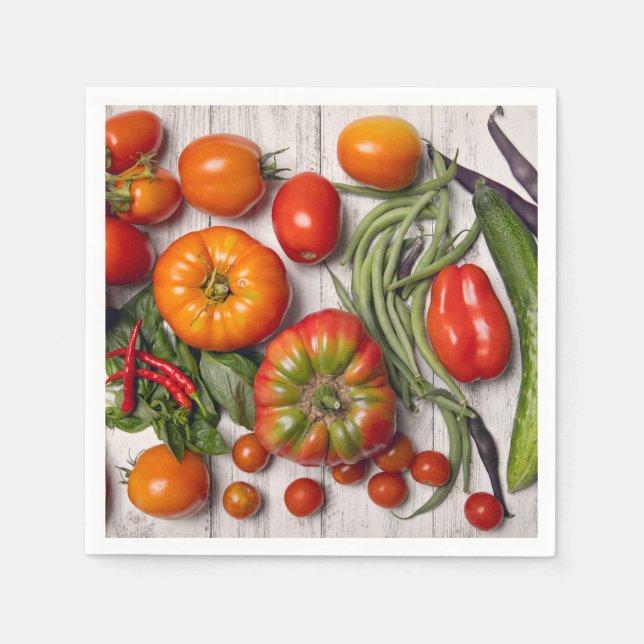 Vegetable and Herb Harvest Napkin (Front)
