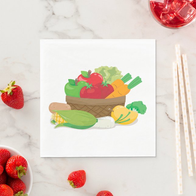 Vegetable Basket Napkin (Creator Uploaded)