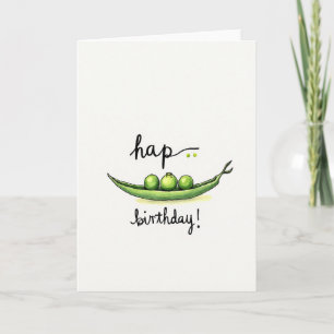 Vegetable Birthday Card