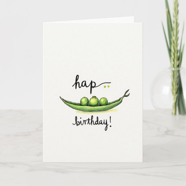 Vegetable Birthday Card (Front)
