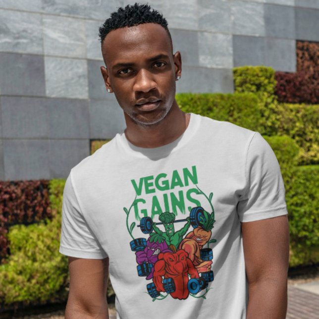 Vegetable Bodybuilders Vegan   T-Shirt (Creator Uploaded)
