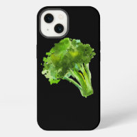 Vegetable Broccoli Retro Vintage Watercolor Graphi