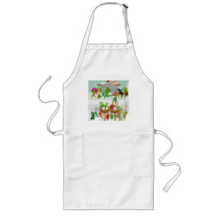 Vegetable dance long apron