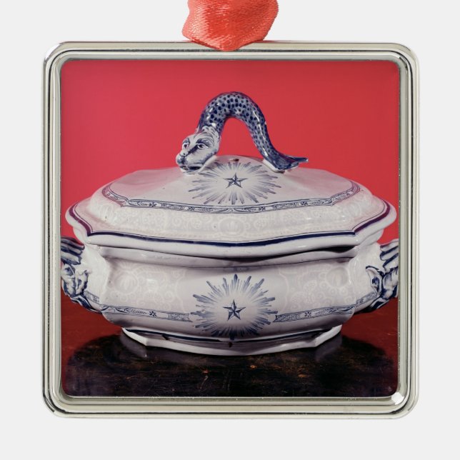 Vegetable dish belonging to Carl Linnaeus Metal Tree Decoration (Front)
