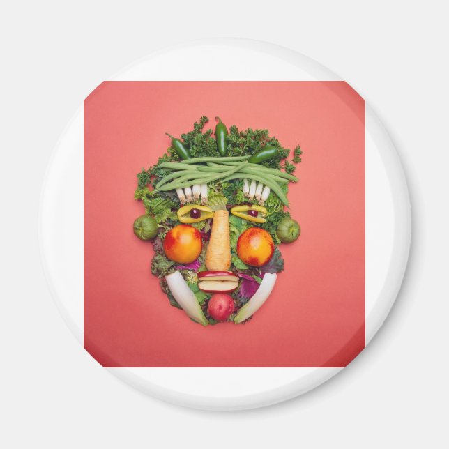 Vegetable Face Magnet (Front)