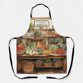 Vegetable Farm Fresh Custom Family  Apron