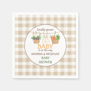 Vegetable Farmers Market Baby Shower Napkin