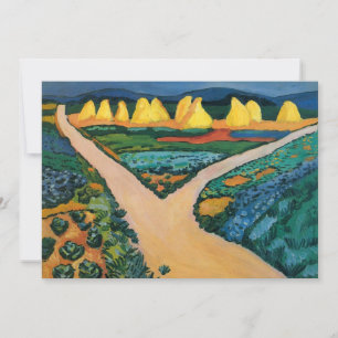 Vegetable Fields by August Macke, Vintage Fine Art