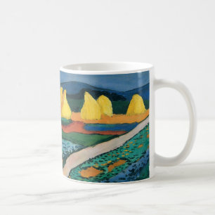 Vegetable Fields by August Macke, Vintage Fine Art Coffee Mug