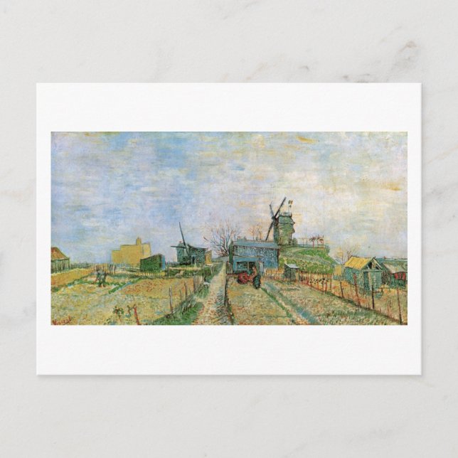 Vegetable Garden in Montmartre Van Gogh Fine Art Postcard (Front)