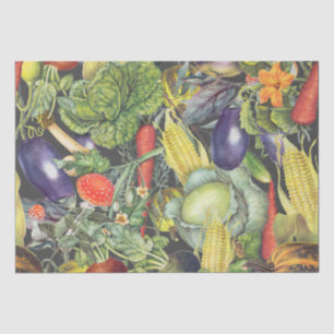 Vegetable Garden Menagerie Tissue Paper
