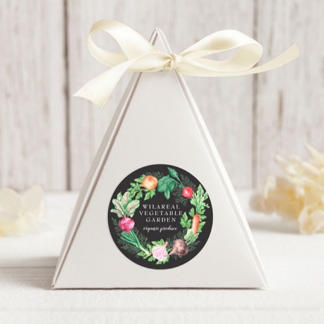 Vegetable Garden Organic Farm Classic Round Sticker (Creator Uploaded)