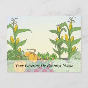 Vegetable Garden Postcard