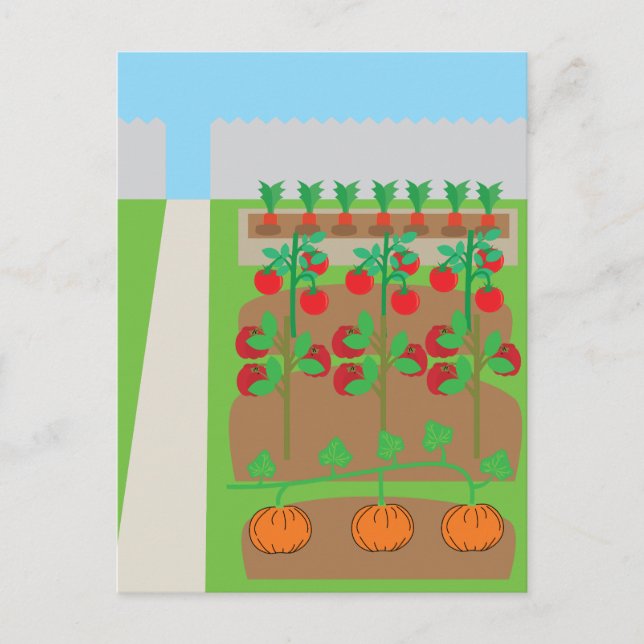 Vegetable Garden Postcard (Front)