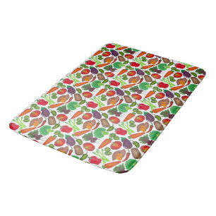Vegetable Garden Produce Greenmarket Veggies Bath Mat