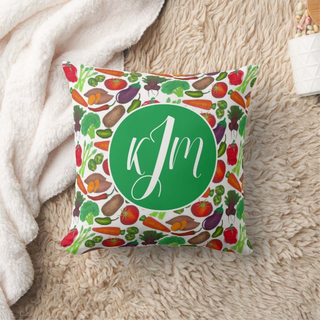 Vegetable Garden Produce Greenmarket Veggies Cushion (Blanket)