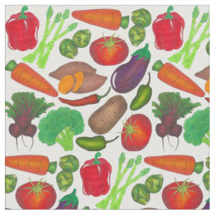 Vegetable Garden Produce Greenmarket Veggies Fabric
