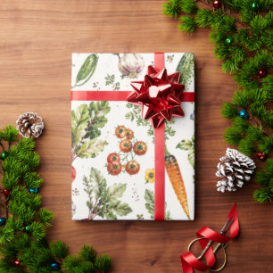 Vegetable Garden Produce Wrapping Paper
