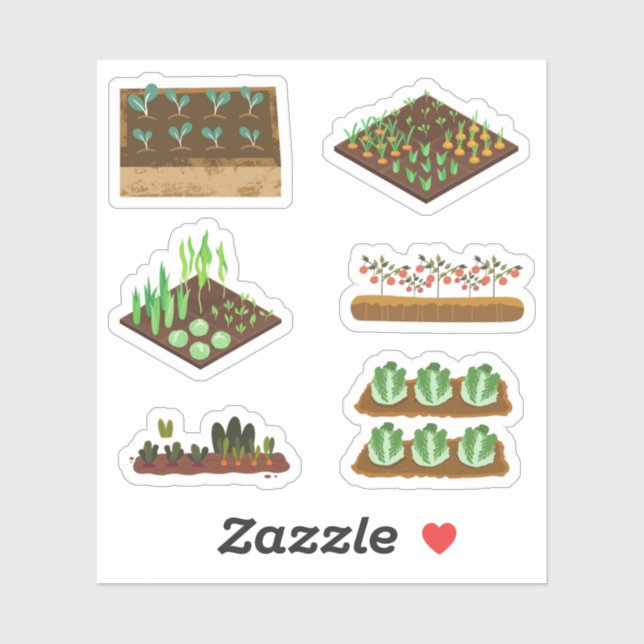 Vegetable Garden Stickers (Sheet)