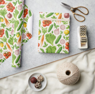 Vegetable Garden Wrapping Paper