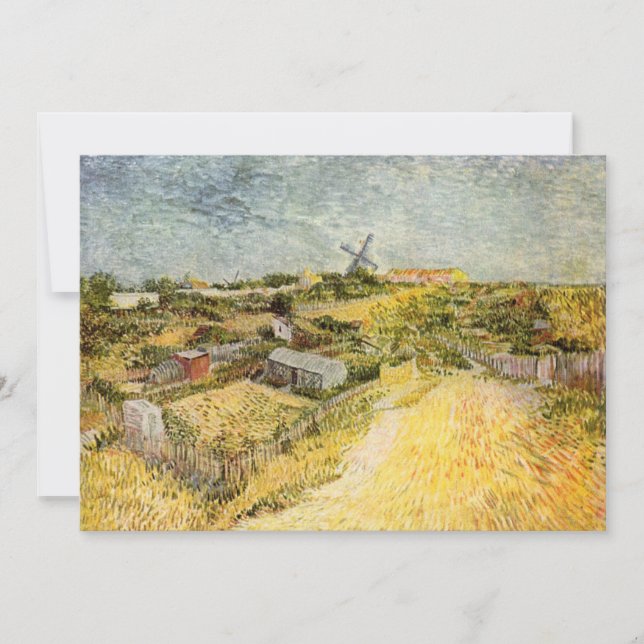 Vegetable Gardens, Montmartre by Vincent van Gogh (Front)