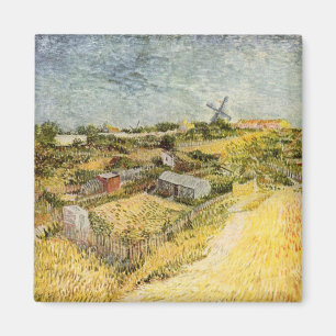 Vegetable Gardens, Montmartre by Vincent van Gogh Magnet