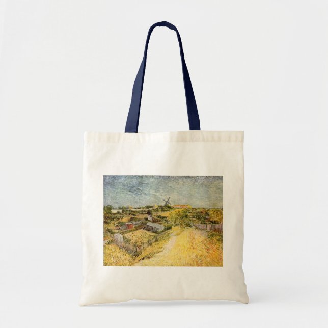 Vegetable Gardens, Montmartre by Vincent van Gogh Tote Bag (Front)
