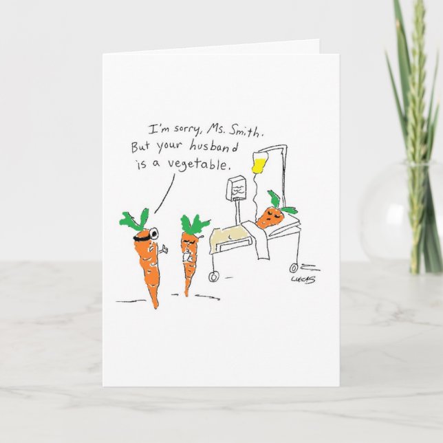 Vegetable Get Well Card (Front)