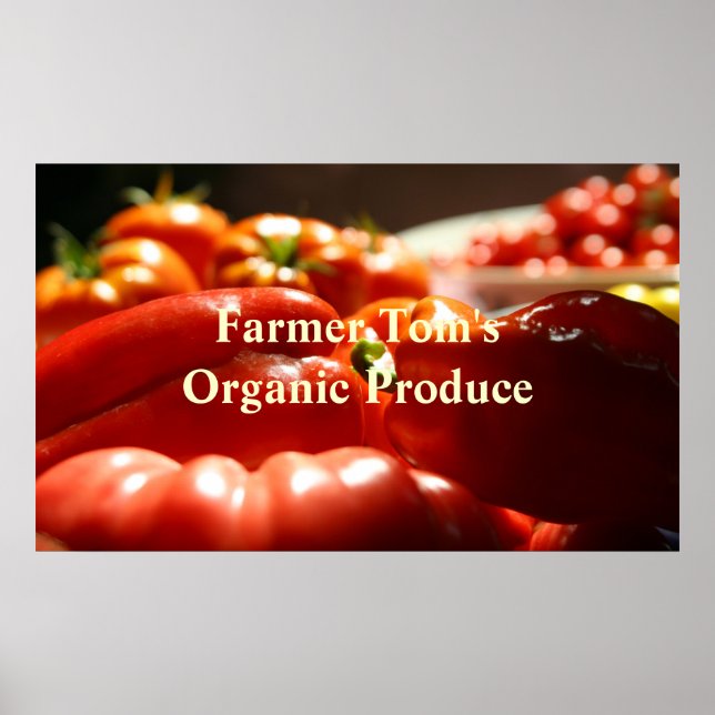 Vegetable Harvest Poster (Front)