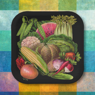 Vegetable Heaven Paper Plates