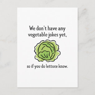 Vegetable Jokes Postcard