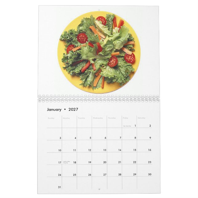 Vegetable Lovers Calendar (Jan 2027)