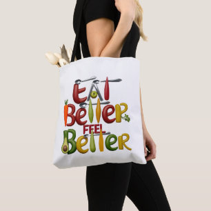 Vegetable Lovers Vibrant & Healthy Living Designs Tote Bag