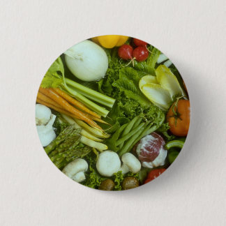 Vegetable medley 6 cm round badge
