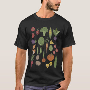 Vegetable Men Women Healthy Veggie Vegan Gardening T-Shirt