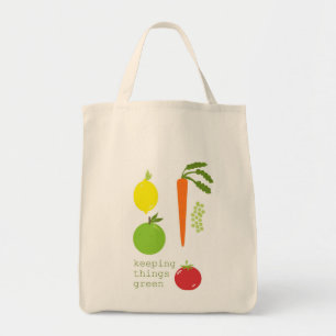 Vegetable Organic Reusable Grocery Tote Bag