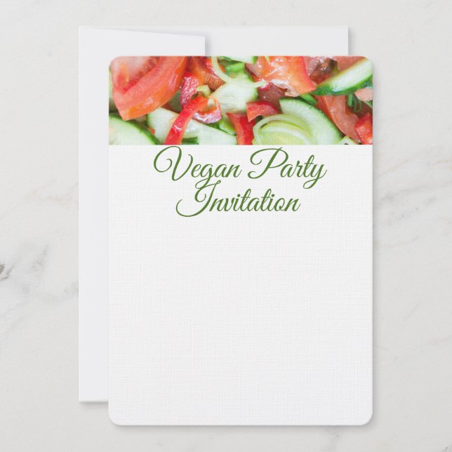 Vegetable salad invitation (Front)
