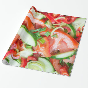 Vegetable salad wrapping paper