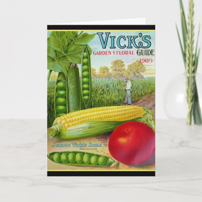 Vegetable Seed Catalogue 1909 Card (Front)