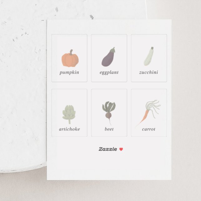 Vegetable seed pack 2x3 Inch Label Set (Creator Uploaded)