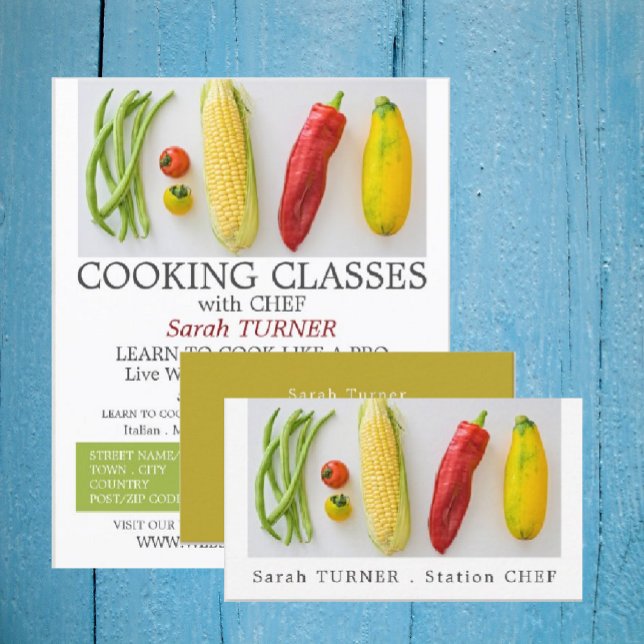 Vegetable Selection, Cooking Classes Advertising Flyer (Creator Uploaded)