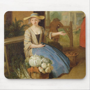 Vegetable Seller, Covent Garden, c.1726 (oil on pa Mouse Pad