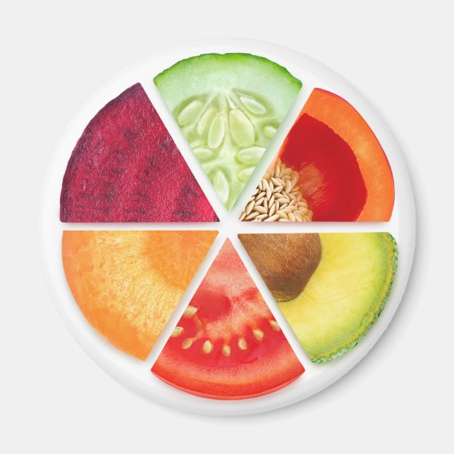 Vegetable slices magnet (Front)