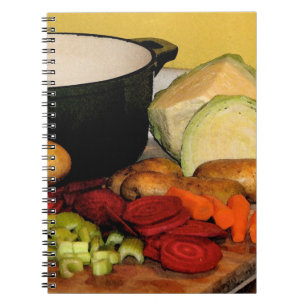 Vegetable Soup Spiral Notebook
