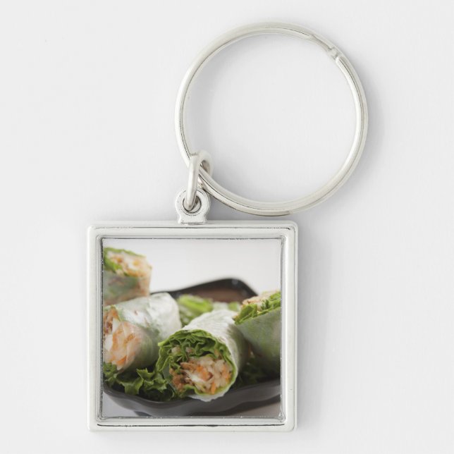 Vegetable Spring Rolls Key Ring (Front)