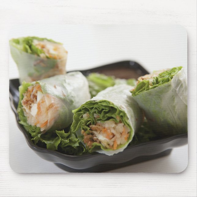Vegetable Spring Rolls Mouse Pad (Front)