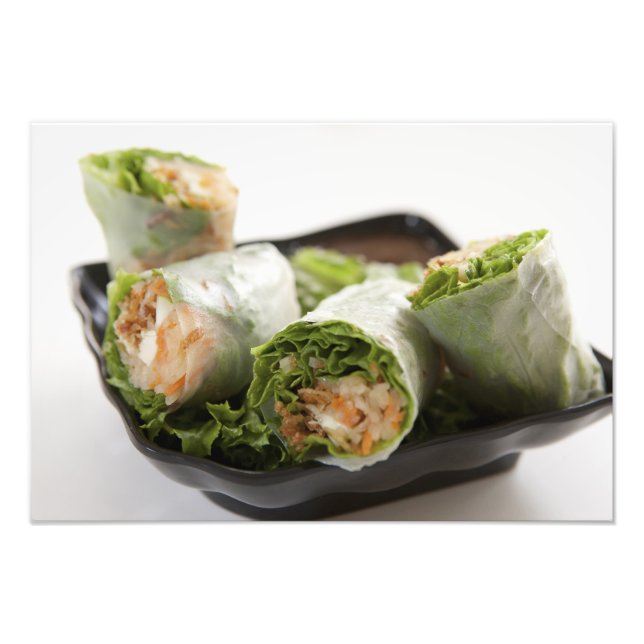 Vegetable Spring Rolls Photo Print (Front)